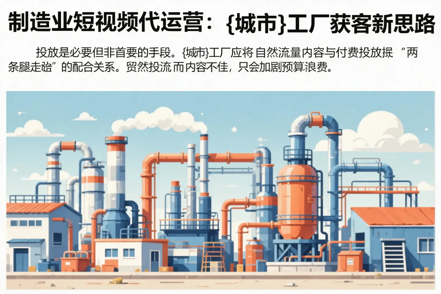 制造业短视频代运营:炉霍工厂获客新思路